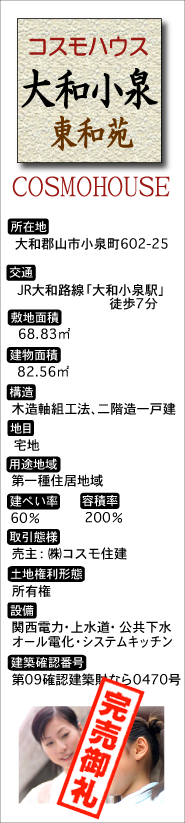 コスモハウス大和小泉・東和苑概要