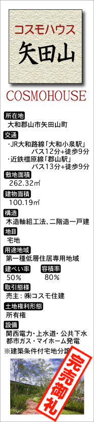 コスモハウス矢田山概要